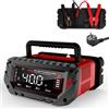 Haisito Caricabatterie Auto 40A 6V/12V/24V per AGM, LiFePO4 e Piombo-Acido | Ricarica rapida 40A con display LCD, 3 livelli, desolfatazione, mantenimento, controllo termico e protezioni multiple