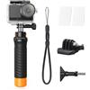 K&F CONCEPT Custodia Subacquea 60m Manico Galleggiante per Osmo Action 6 | Compatibile con DJI Osmo Action 6, Supporto Slitta Flash, Pellicola Antiappannamento, Impermeabile 60m Immersioni, ZP08
