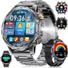 BENYAR SMART Orologio Smartwatch Uomo con Chiamate/Batteria 1000 mAh per Android iOS, 1,53" HD Smartwatch Militare con Frequenza Cardiaca/129 Modalità Sportive, Impermeabile IP68 Torcia Fitness Watch, 3 Cinturini