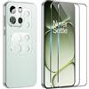 CAUHENYEE Pellicola per OnePlus Nord 6 Vetro Temperato,2 pezzi Pellicola Vetro Temperato + 2 pezzi di Protezione per Fotocamera,HD Vetro Protettivo con Durezza 9H