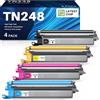INK4U TN248 Cartucce di Toner Compatibili per Brother TN248VAL TN248XL TN248CMYK | Toner per DCP-L3520CDW DCP-L3520CDWE DCP-L3560CDW HL-L3240CDW MFC-L3740CDW MFC-L3740CDWE MFC-L8390CDW MFC-L3760CDW (4-Pack)