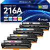 Timink 216A Toner Con Chip Compatibile per HP Color per LaserJet Pro MFP M183fw | Compatibile per LaserJet Pro M182n M182nw M155a M155nw W2410A W2411A W2412A W2413A Nero Ciano Giallo Magenta, 4pack