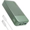JUOVI Power Bank 20000mAh 45W Caricatore Portatile PD USB C QC USB A | Ricarica Rapida con 4 Porte USB (2C 2A) Display LED Batteria Esterna per iPad Tablet Switch iPhone Samsung
