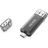 KEXIN 128GB Chiavetta USB C 3.0 Dual OTG Tipo C Chiavetta Pendrive Type C Memoria USB Stick Unità Flash Drive USB C Penna Pen Drive per PC Tablet Car TV Smartphone Nero