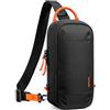 tomtoc Sling Bag Borsa per Nintendo Switch 2 Console 2025, Borsa a Tracolla Custodia protettiva portatile da viaggio per il gioco con 8 slot per cartucce di gioco, caricabatterie e accessori, Nero