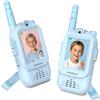 CNAPXAIA Walkie Talkie Bambini Video, Videochiamata Senza Internet e Senza App, Connessione Automatica, Selfie Emoji Foto Messaggi Vocali, Gioco Interattivo Regalo Bambini 3-10 Anni Blu