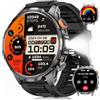 BANLVS Smartwatch Uomo Militare con 1000mAh/Torcia LED, Nero | 1.91" AMOLED, Chiamate Bluetooth, 110+ Modalità Sportive, Impermeabilità 5ATM, 24H Sonno/Frequenza Cardiaca, Android iOS