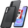 LeYi Cover per Samsung Galaxy A57 5G con 2 Vetro Temperato, (Nero) | Custodia per Samsung A57 Traslucida Opaca Anti-Impronte Resistente ai Graffi Paraurti in TPU Antiurto Protettiva Case