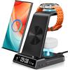 leQuiven Caricatore Wireless per Samsung S26 Ultra/S26+/Z Flip8, Galaxy Watch 8/7/6 | Stazione di Ricarica per Samsung Galaxy S26/S25/S24, per Galaxy Watch 8 Classic/Ultra/7, Galaxy Buds4 Pro, Nessun Adattatore