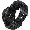 BINLUN Compatibile con Garmin Cinturino 20mm 22mm 26mm, Cinturino in Nylon Paracord Intrecciati Adatto per Quickfit Militare Sport Cinturini di Ricambio Adatto per Fenix (Nero Profondo,22MM)