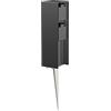 ledscom.de Presa da giardino a colonna POMI con picchetto di terra per esterno, IP44, 2 volte, nero, angolare, 23cm