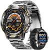 LIMIGE Smartwatch Uomo,800mAh Orologio Intelligente Fitness con Chiamate Bluetooth,1.43" AMOLED Militari Smart Watch Torcia/IP68/200 Modalità Sportive/Cardiofrequenzimetro/Due Cavi Android iOS Nero