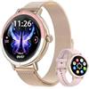 Berilona Smartwatch Donna con Chiamate Bluetooth,1.27" HD Fitness Tracker con Alexa,120+Modalità Sportive, IP68, Cardiofrequenzimetro, Sonno, Contapassi, Orologio Smartwatch per Android iOS (dorato)