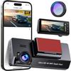 POYBPCY Dash Cam Auto 4K con Filtro CPL,WiFi Telecamera Auto Scheda da 64 GB, Dashcam Display IPS da 3.69",Visione Notturna+WDR,G-Sensor,Registrazione in loop,24H Monitor di Parcheggio