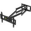 FORGING MOUNT Supporto TV Parete per 50-90" con Doppio Braccio Lungo 1090mm | Fino a 90 kg, VESA Max 600-400mm, Ideale per Angolo Staffa TV Muro Girevole Inclinabile Estensibile Universale