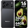 Blackview WAVE 7C Smartphone Android 16, 16GB+64GB/2TB Telefono Cellulare | 32MP Cellulare in Offerta, 6.56" Schermo, 5000mAh Cellulari, 4G Dual SIM Telefoni, Face ID, 3 Slot Carte, 3.5mm, IP54, Type-C