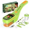 OAEBLLE Microscopio Cattura Insetti, Schermo 2,4", Giocattolo Bambini | Cattura Insetti con Zoom 500x, Batteria da 1000 mAh, 8 Luci LED e Fotocamera, Giocattolo STEM per Bambini da 3 a 12 Anni