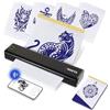 ORGSTA S008 A4 Stampante per Tatuaggi Termica Bluetooth Stencil Printer | Portatile Dispositivo Trasferimento per Principianti con 10 Carta