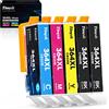 Timink Cartuccia d'inchiostro Compatibile Multipack per HP 364 364XL Sostituzione con Photosmart 5510 5511 5512 5520 5522 6512 6515 6520 DeskJet 3070A 3520 3522 Officejet 4610 4620 4622 (2N/1C/1M/1Y)