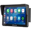 Carpuride W702B Pro Moto Carplay Schermo con Supporto per BMW Moto | Wireless CarPlay e Android Auto, 7 Pollici Impermeabile Touchscreen, Doppio Bluetooth, Interfono Funzione, Navigazione.
