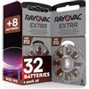 Rayovac 32 Batterie per Apparecchi Acustici Rayovac Extra Tipo 312 | 4+1 Blister da 8 Pile
