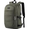 AMBOR 17,3'' Zaino da Viaggio, Zaino Porta PC con Porta USB di Ricarica | Resistente All'Acqua Antifurto Zaino Viaggio Da Uomo Con Scomparto Per Notebook, Multifunzionale Per Lavoro, Studio, Volo