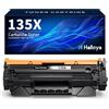 Halloya 135X W1350X con chip compatibile con HP 135X W1350X | Compatibile con LaserJet MFP M234dw M234sdw M234sdn M234dwn M209dw M209dwn M234 M209 (1 nero)