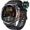 TAOPON Orologio Smartwatch Uomo con GPS Sport: 1.7" AMOLED Orologi Intelligenti con GPT Effettua Risposta Chiamate 107 Modalità Sportive 3 ATM Pressione Sanguigna Frequenza Cardiaca Compatibile Android e iOS