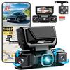 GEMEK Videocamera da cruscotto a 360 gradi a 4 canali con WiFi 5G e controllo tramite app, GEMEK 2K anteriore e posteriore, videocamera da cruscotto sinistra e destra per auto, scheda TF da 64 GB in omaggio