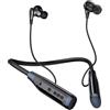 SOPPY Auricolari Bluetooth a Fascia da Collo, Cuffie In-Ear Wireless con Microfono, Auricolari Sportivi IPX5 Wireless per Corsa, Cuffie Magnetiche Leggere con Lunga Durata della Batteria