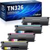 Halloya TN326 Toner compatibile con Brother TN-326 TN326BK TN-326C TN-326M TN-326Y | Compatibile per HL-L8250CDW HL-L8250CDN HL-L8350CDW HL-L8350CDWT MFC-L8600CDW MFC-L8650CDW DCP-L8450CDW (confezione da 4)