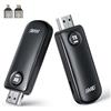 MpioLife 2026 Upgraded HDMI Wireless, Wireless HDMI Transmitter and Receiver 1080P, Trasmissione Doppia Stabile 2.4/5G, 165FT Extender Senza Fili Streaming Video Audio from Laptop, PC to HDTV/Projector/Monitor