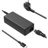 HSXIRQA 65W 45W USB C Caricatore Per Lenovo ThinkPad Yoga Slim 6 7 9 IdeaPad Flex Duet Slim ThinkBook Chromebook Series X1 E590 E585 E580 E14 T470 T495s T14 L15 L590 720 910 C930 S540 Altri Portatile