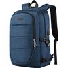 AMBOR 17,3'' Zaino da Viaggio, PC Portatile con Porta USB di Ricarica | Resistente All'Acqua Antifurto zaino uomo Con Scomparto Per Notebook, portatile zaino viaggio Per Lavoro, Studio, Volo
