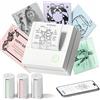 TYPONOS PM290 Stampante Termica Bluetooth, Mini 3 Rotoli Di Carta, Bianco | Stampante per adesivi, app AI intelligente, ideale per appunti di studio, diari, regali fai da te, scuola, ufficio e casa