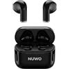 Nuwo Harmos Cuffie Bluetooth 6.0 Wireless | Auricolari con Altoparlanti 13mm | Custodia Ricarica Rapida Type-C | Autonomia Extra Lunga | Microfono Integrato | Compatibili iOs e Android