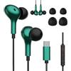 Ruilezyo Cuffie USB-C per Samsung Galaxy A57/A56/A55/A37/A36/A26/A17/A16/A35/A34/S26/S25/S24/S23/S22/S21 Ultra, Auricolari in-ear con microfono, per Phone 17e/17Pro/16/15, iPad, Pixel 8/9/10, Xiaomi, motorola