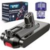 Ecovoltix Batteria per Dyson V12, Batteria per V12Detect Slim/Absolute/Fluffy SV46 965470-01 394167-1 386706-85 (Non compatibile con SV12)