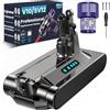 Ecovoltix V10 Batteria per Dyson V10 Batteria per aspirapolvere V 10 Absolute Animal Motorhead Fluffy Extra Cyclone