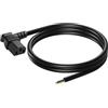 CERRXIAN 3,93 piedi IEC 320 C13, 3 poli, con cablaggio aperto spelato, 18 AWG cavo di alimentazione da C13 a cavo bianco ad alte prestazioni, cavo pigtail aperto (left)