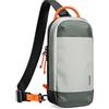 tomtoc Sling Bag Borsa per Nintendo Switch 2 Console 2025, Borsa a Tracolla Custodia protettiva portatile da viaggio per il gioco con 8 slot per cartucce di gioco, caricabatterie e accessori, Grigio