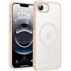 TOCOL Cover Magnetica per iPhone 16e 6,1 Pollic, Compatibile con MagSafe, Custodia Antiurto Traslucida Opaca, Titanio Sabbia