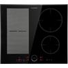 Klarstein Piastra Induzione 4 Fuochi, Piano Cottura Induzione 7000W, Piano Cottura a 4 Fuochi Integrata con Controllo Touch, Fornello a Piastra ad Professionale 4 Zone