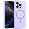 XTCASE Cover Magnetica per iPhone 16 Pro Max Compatibile con MagSafe, Opaca Viola | Custodia Satinato Traslucida, Ultra Sottile Protettiva Antiurto, Antigraffio Anti-impronte, PC Rigido Ultra Hybrid Bumper