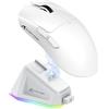 ATTACK SHARK X11 Gaming Mouse with Magnetic Charging Dock, PixArt PAW3311 Gaming Sensor, BT/2.4G Wireless/Wired Gaming Mouse, 22000 DPI, Office Mice Gamer Mice for Win11/Xbox/PS/Mac (White)