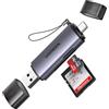 UGREEN Lettore Schede SD Adattatore Schede di Memoria USB C e USB 3.0 SD3.0 | 170MB/s in Alluminio Card Reader Adapter Compatible con iPhone 17 Pro Max Air MacBook Pro iPad Pro Galaxy S25 24 Mate70 P70