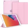 FINTIE Cover per iPad 9a/8a/7a Generazione 10,2 Pollici (2021/2020/2019) | Sottile Leggero Opaca Semi-Trasparente Custodia Case con Auto Sveglia/Sonno, Pink