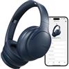 DOQAUS Cuffie Bluetooth Over Ear,90 Ore Di Autonomia,Blu Navy | Bluetooth 5.4,Microfono Integrato,9 Modalità EQ,Audio HiFi,Microfono Integrato Per Lavoro,Viaggio E Musica