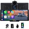 ACAVICA Portatile CarPlay - Schermo per Auto CarPlay, Display Android Auto | Display 9,26" IPS, Dashcam 4K, Retrocamera 1080P, WiFi 5GHz, BT 5.0, Split Screen, TF 64GB per auto 12-24V