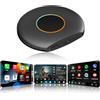 ATOTOSELECT Adattatore wireless CarPlay/Android Auto, AI Box con 4G LTE/Navigazione GPS | Android 13, Carpaly box con DriveChat AI, supporta YouTube/Netflix, WiFi doppio e Bluetooth integrati, serratura Bluetooth